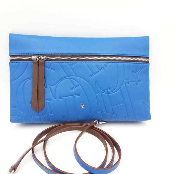 Carolina Herrera leather clutch bag - Picture 1 of 6